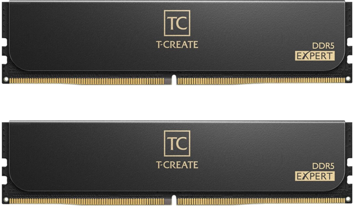ОЗУ TEAMGROUP T-Create Expert (CTCED5128G6400HC42CDC01) 128GB (2x64GB) DDR5 6400MHz CL42 (42-52-52-102) 1.25V / Black