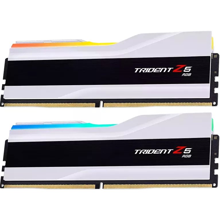 ОЗУ G.SKILL Trident Z5 RGB 32GB (F5-6400J3239G16GX2-TZ5RW) (2x16GB) DDR5 6400MHz CL32 (32-39-39-102) 1.4V / White