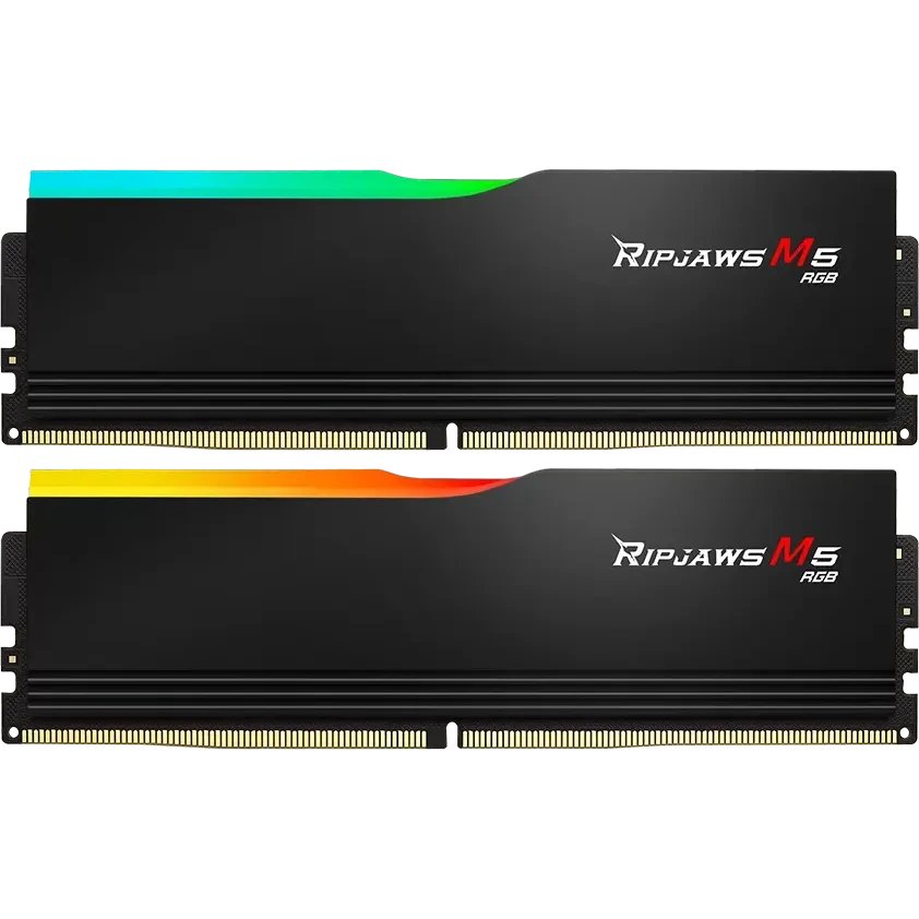 ОЗУ G.SKILL Rip Jaws M5 RGB 64GB (F5-6000J2836G32GX2-RM5RK) (2x32GB) DDR5 6000MHz CL28 (28-36-36-96) 1.40V / Black