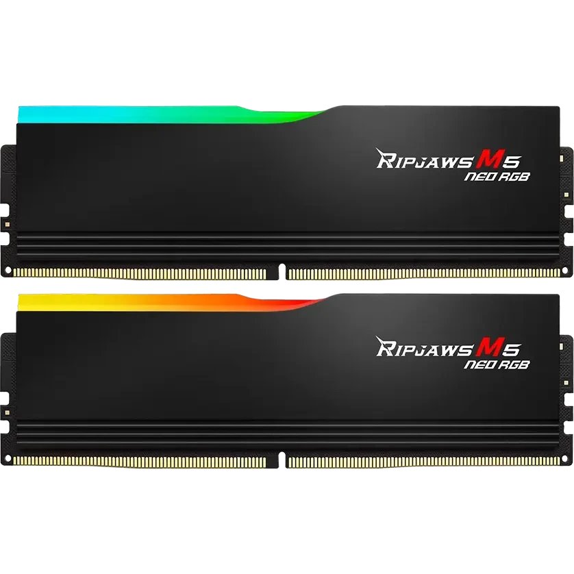 ОЗУ G.SKILL Ripjaws M5 RGB (F5-6000J2836G16GX2-RM5RK) 32GB (2x16GB) 6000MHz DDR5 CL28 (28-36-36-96) 1.40V / Black