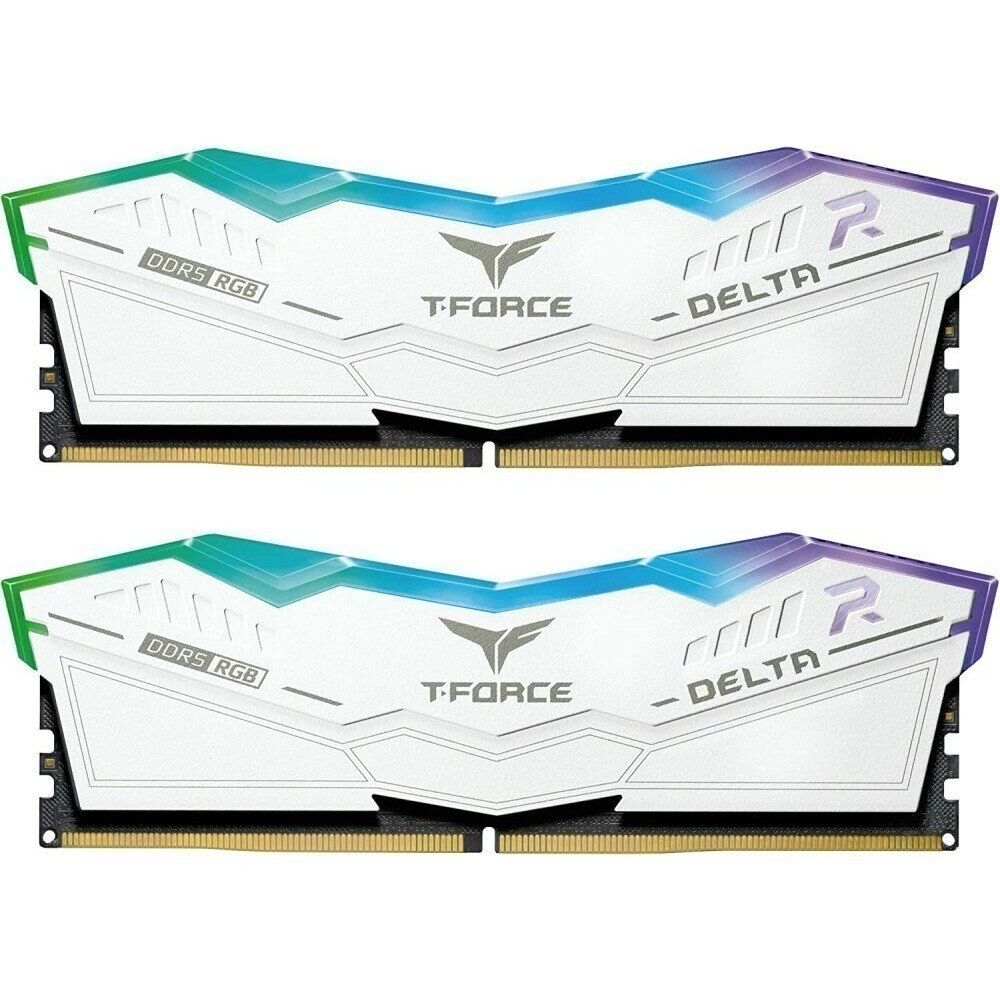 ОЗУ TEAMGROUP T-Force Delta RGB 32GB (FF4D532G6000HC30DC01) (2x16GB) DDR5 6000MHz CL30 (30-36-36-76) 1.35V / White