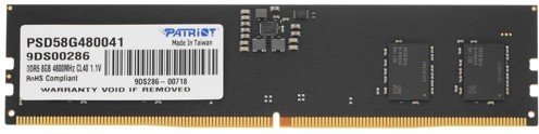 RAM 8GB DDR5-4800 PC5-38400 Patriot Signature CL40, ECC, 1.1V