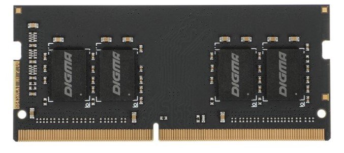 ОЗУ Digma DGMAS42666004S DDR4 4Gb 2666MHz RTL PC4-21300 CL19 SO-DIMM 260-pin 1.2В single rank