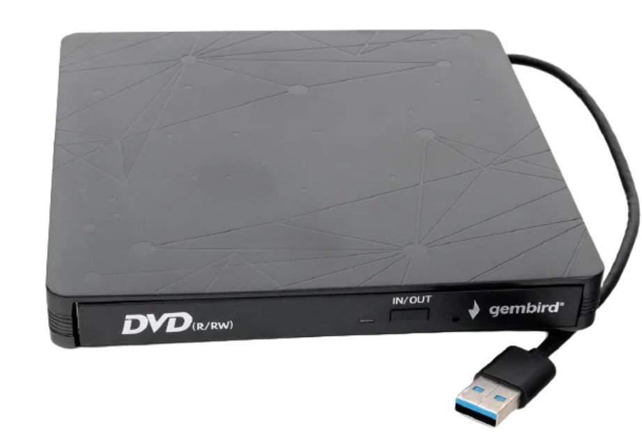 Оптический привод Gembird DVD-USB-03 USB 3.0 пластик, черный