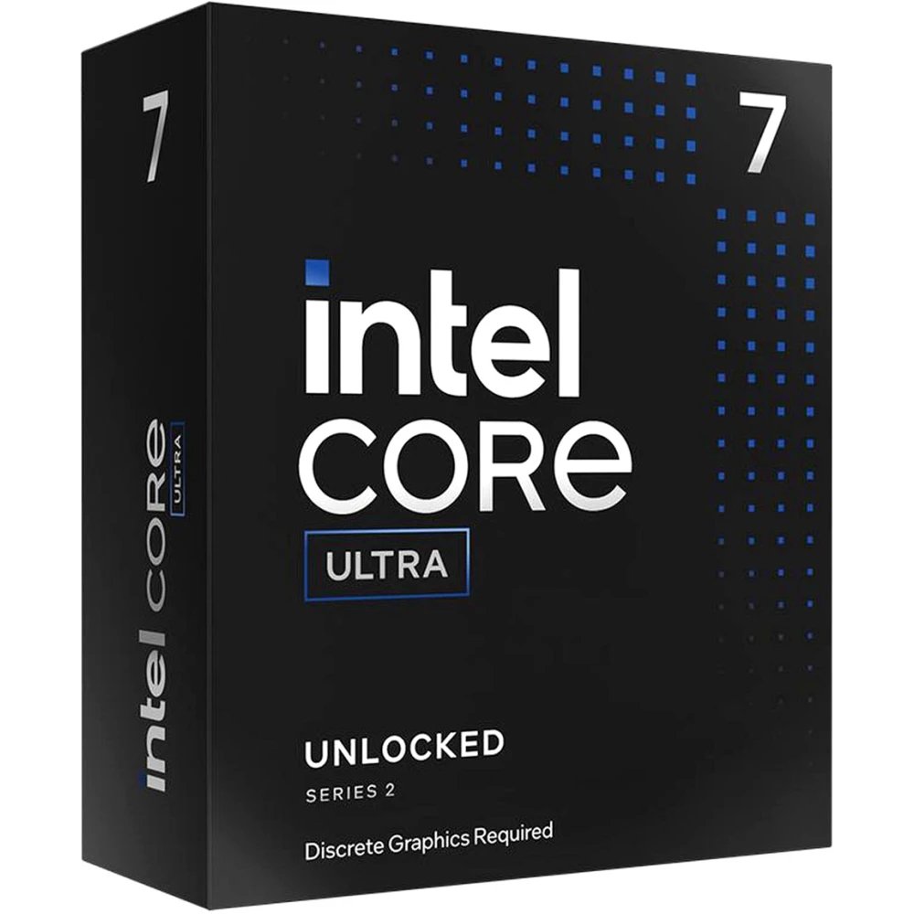 Процессор Intel Core Ultra 7 265KF (BX80768265KF) BOX (Arrow Lake, C20(12EC/8PC)/T20, 3,3/5,5GHz, Without Graphics, L2 36Mb, Cache 30Mb)
