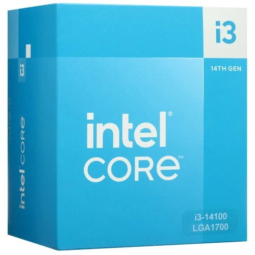 Процессор Intel Core i3-14100 BX8071514100 LGA1700 (Raptor Lake, 4C/8T, 3.4/4.7GHz, 5MB, 110W, UHD Graphics 730) BOX