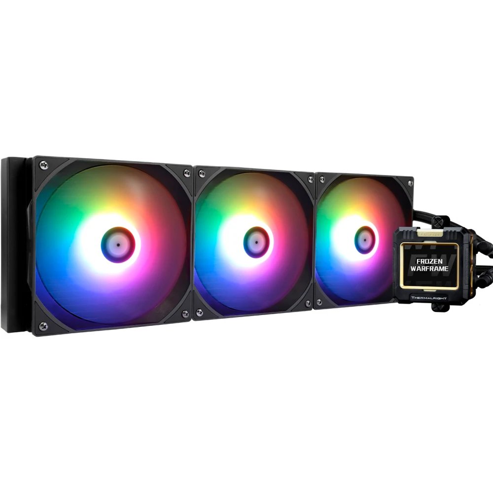 СВО Thermalright Frozen Warframe 420 ARGB (F-WFRAME-420-BL-ARGB) Soc-AM5/AM4/1200/1700/1851 черный 4-pin 29.8dB Al LCD Ret