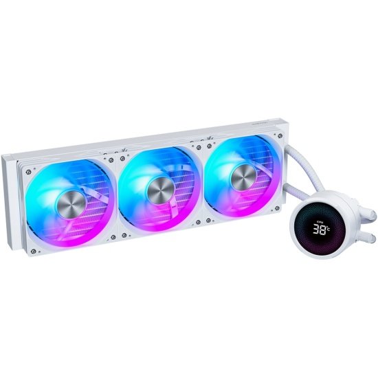 СВО XASTRA Equ LQ360 ARGB WH Intel LGA LGA1851/1700/1200/115X/AM5/AM4 ( 3x120 ARGB fan, Matrix Screen 2.6", white) Ret