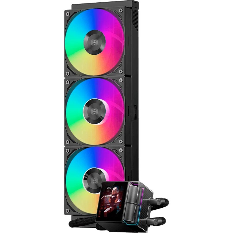 СВО PcCooler DS360 Display ARGB (DS360-BKAWXY-GL) Soc-AM5/AM4/1200/1700/1851 черный 4-pin 39.8dB Al LCD 310W Ret