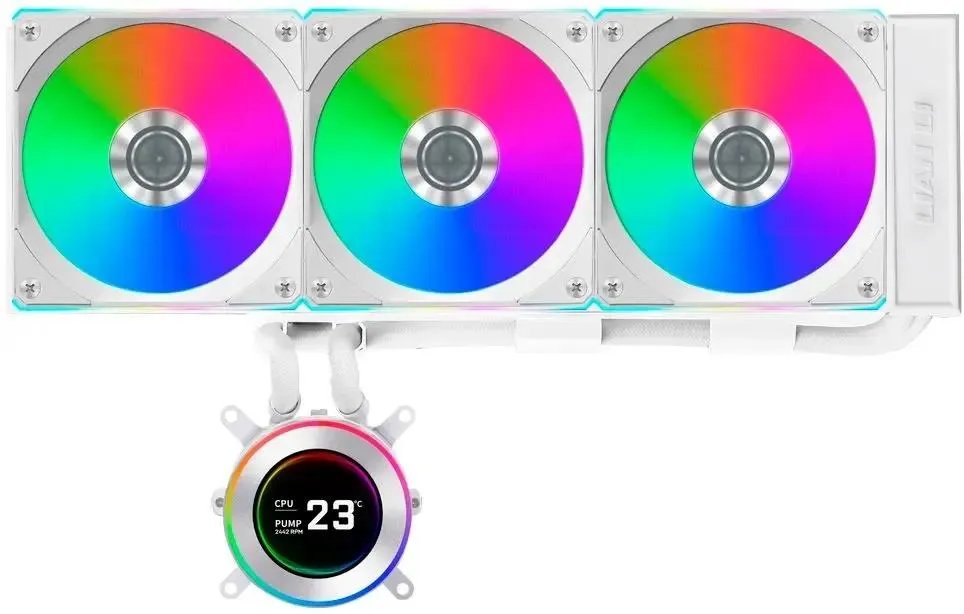 СВО Lian Li HydroShift II LCD-C 360R (GHS2LCD36RW White) (G89.GHS2LCD36RW.R0) / 3x120mm ARGB PWM Fans
