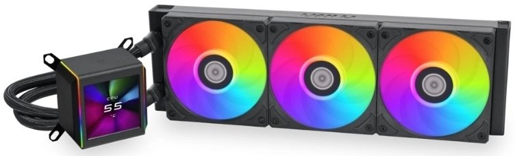 СВО Lian-Li GA II LCD 360 ARGB (G89.GA2ALCD36B.00) Soc-AM5/AM4/1151/1200/1700 черный 79.9-30dB Al+Cu LCD Ret