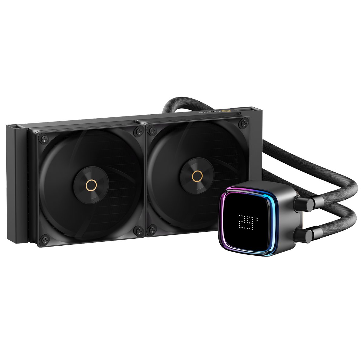 СВО Ocypus Iota L24 BK ARGB Black (Iota-L24-BK2ANWNN00X-GL) 280W/ All Intel/ AMD AM*/ Digital display / Screws