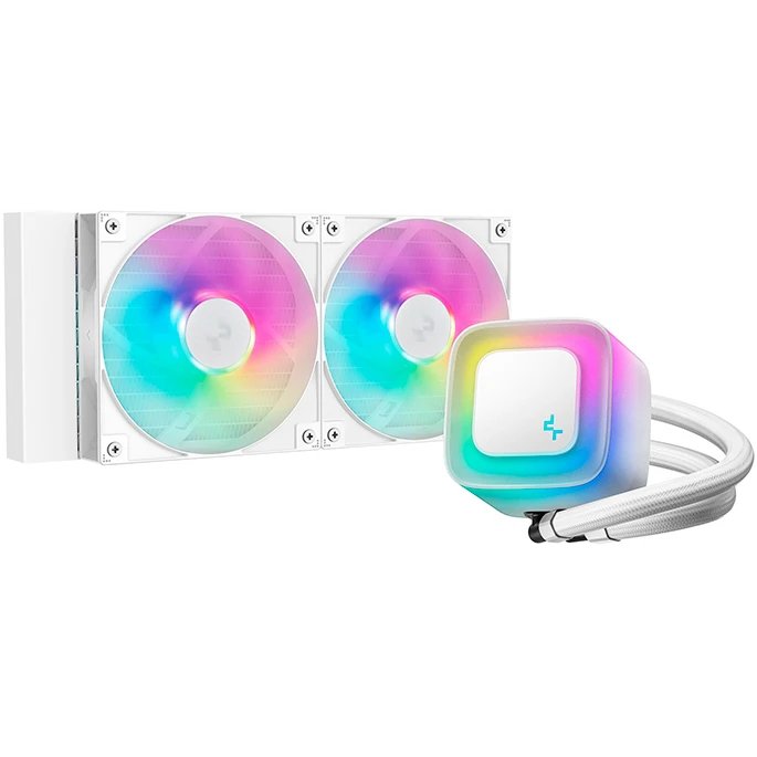 СВО DeepCool LE240 WH V2 (R-LE240-WHAMMN-G-2), 4-pin, белый, Ret