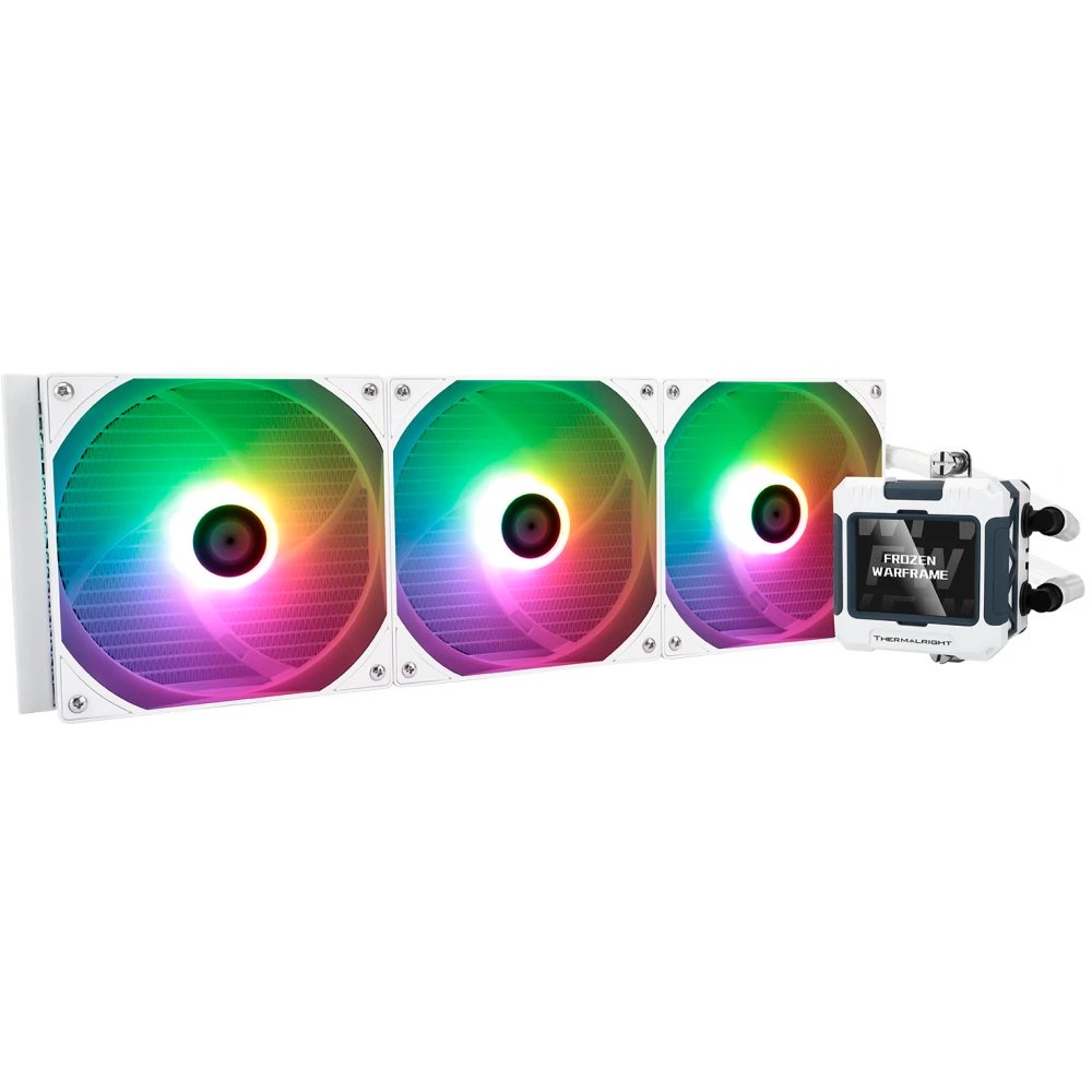 СВО Thermalright Frozen Warframe 420 ARGB (F-WFRAME-420-WH-ARGB) Soc-AM5/AM4/1200/1700/1851 белый 4-pin 29.8dB Al LCD Ret