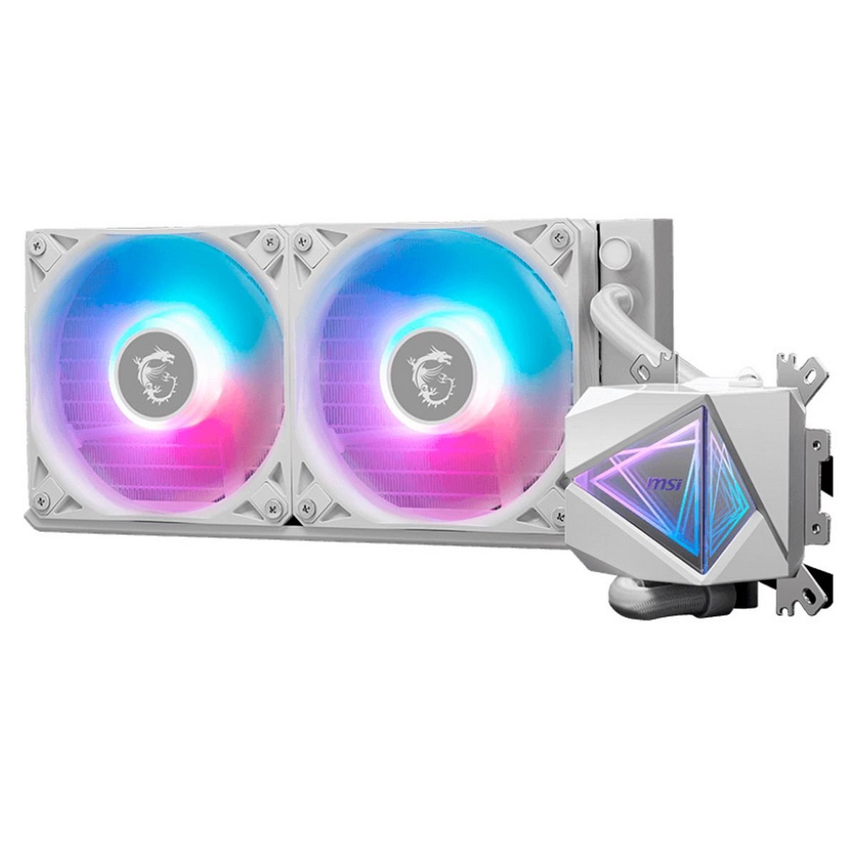 СВО MSI Mag Coreliquid I240 2x ARGB Gen2 Fan (306-7ZW7E21-C24), ARGB Gen2 Block, Color Box