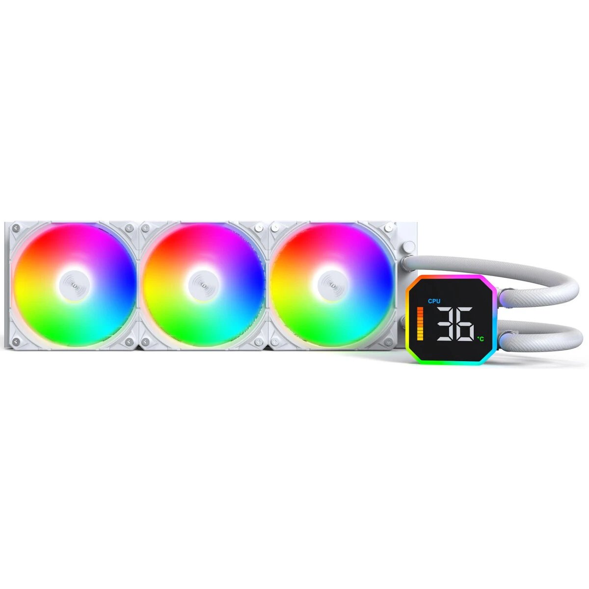 СВО Montech HyperFlow Digital 360 White / 3x120mm ARGB fans