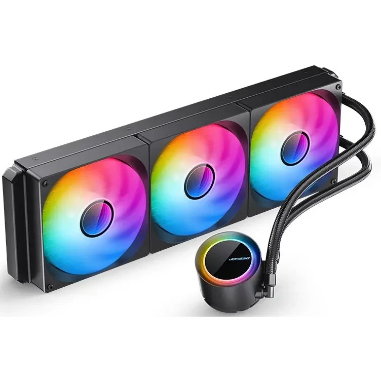 СВО JONSBO TG-420 ARGB Black LGA 1851/1700/1200/115X/AM5/AM4 (TDP 300W, ARGB Fan and Pump, PWM, Triple Fan 140mm)
