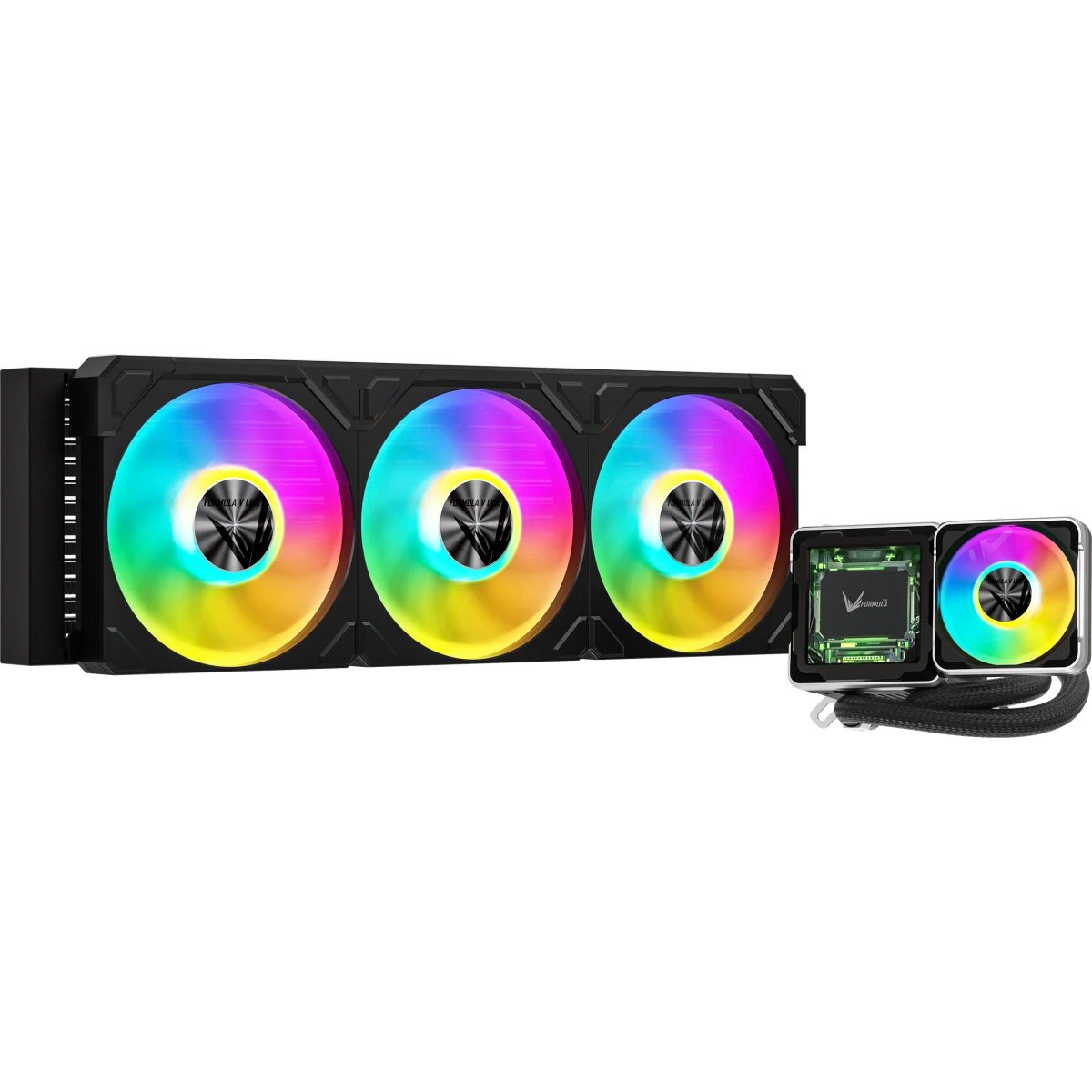 СВО Formula V Line Cryo Wing Digi 360 BK, 360mm, LCD 2.73", 3x120mm, ARGB fans, LGA115X/1200/1700/1851/1366/2011/2066, AM3/AM4