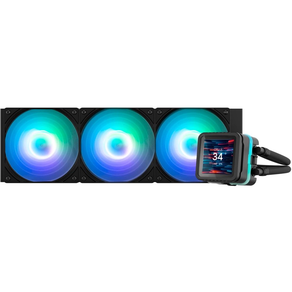 СВО Zalman Alpha2 DS A36 Black 360mm, ARGB, LCD Display, black