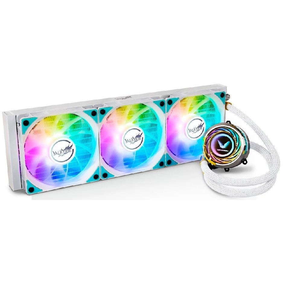 СВО Valkyrie Jarn 360 ARGB White (HW C360W) / 3x120mm ARGB fans, 700-1850RPM, 75CFM, 34dBA, 300W TDP