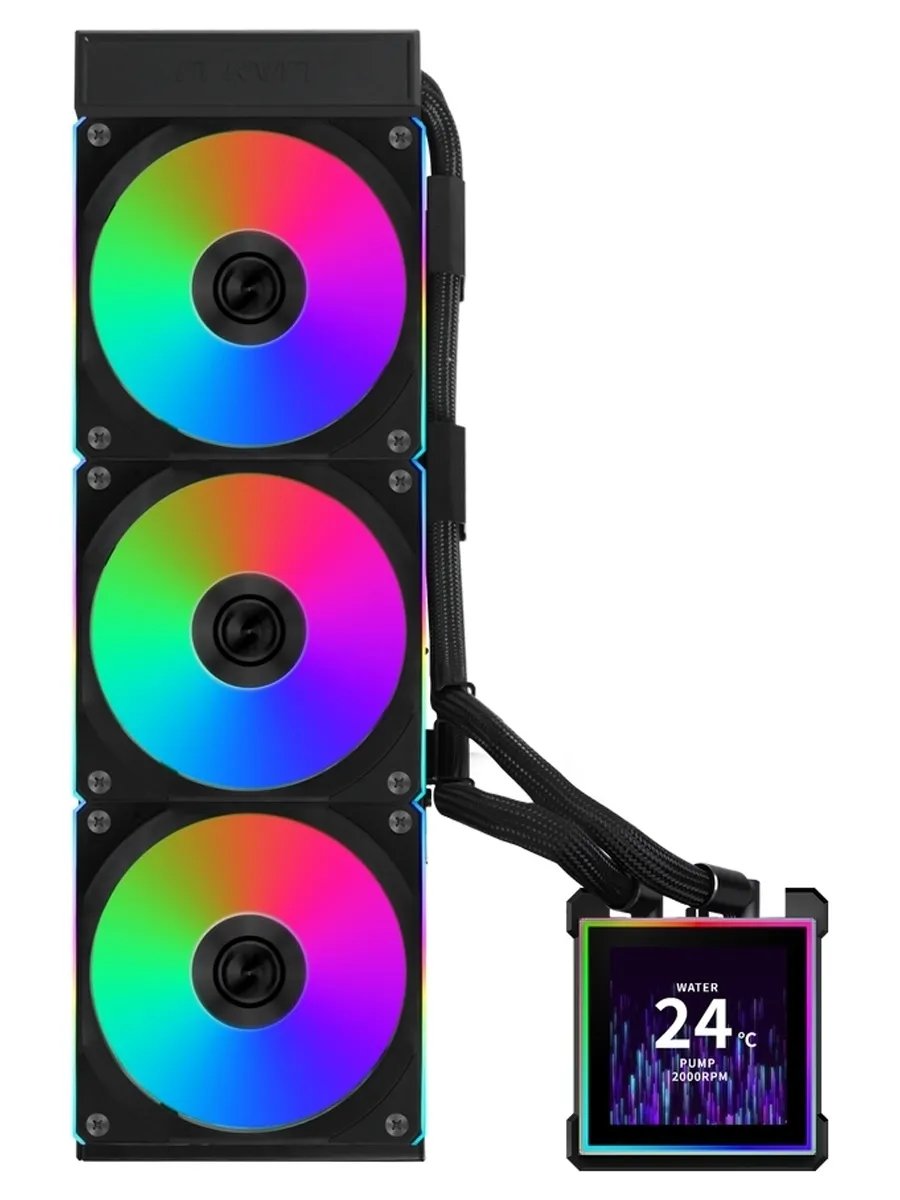СВО Lian Li HydroShift II LCD-S 360CL (GHS2LCDS36CB Black) (G89.GHS2LCDS36CB.R0) / 3.4" IPS LCD / 3x120mm ARGB PWM Fans