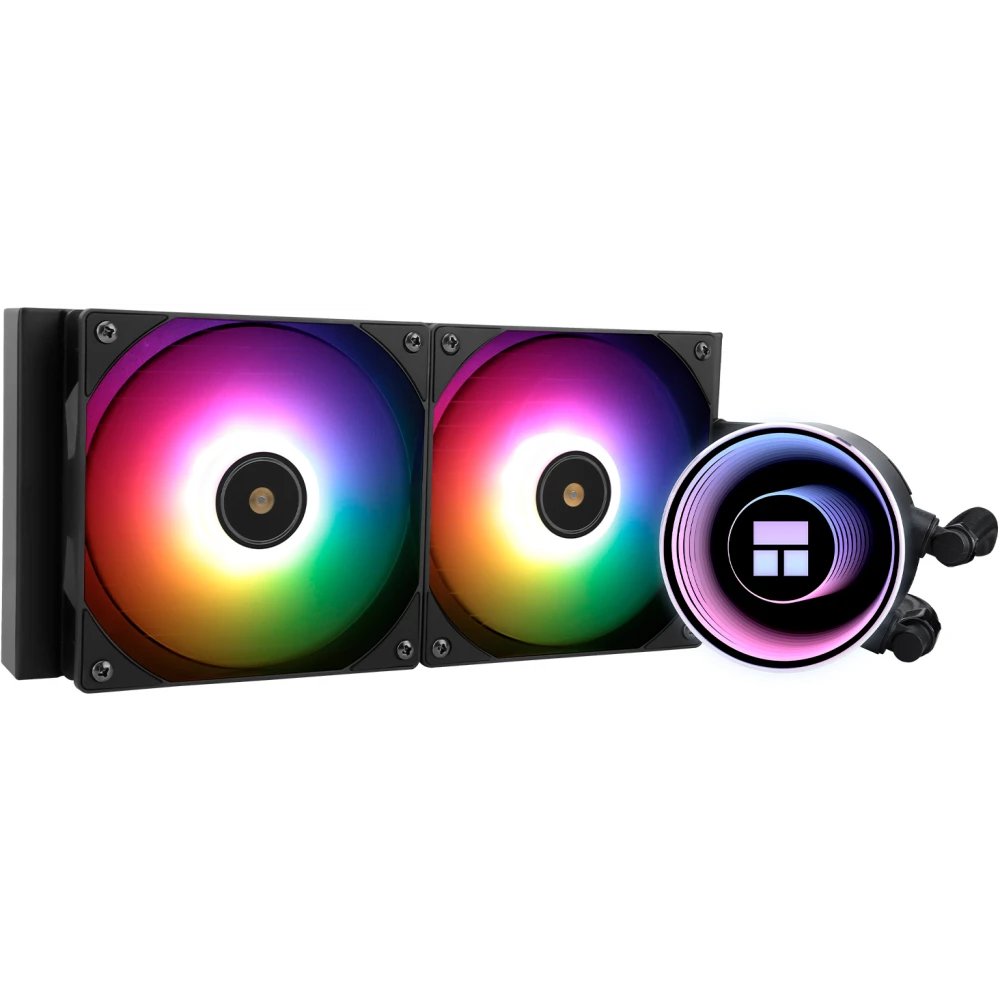 СВО Thermalright Frozen Notte 240 Black Argb V2 (F-Notte-240-BL-ARGB-V2) 240mm, Fans 2x120mm, 72.37CFM, 27.7dBA, 2000RPM