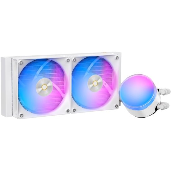 Вентилятор Ocypus Delta L24 WH ARGB V2, 240mm, ARGB Pump,2x120mm ARGB fans, LGA115X/1200/1700/18XX, AM4/AM5