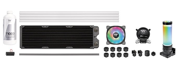 СВО Thermaltake Pacific CLM360 Ultra Hard Tube Liquid Cooling Kit (CL-W335-CU12SW-A) /DIY LCS/MX2 Water block/Copper Radiator CLM360