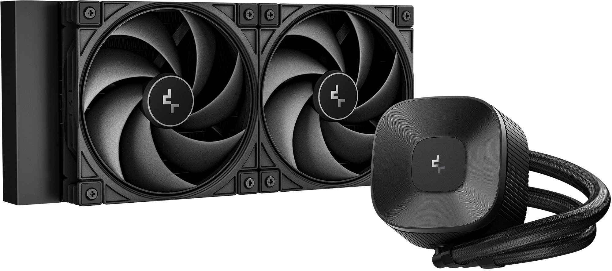 СВО DeepCool LE240 V2 Zero Dark (r-le240zero-bklnmd-g-1), 4-pin, черный, retail