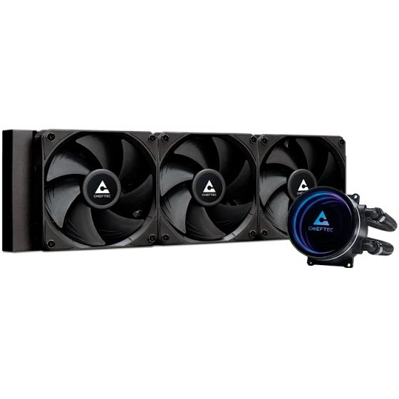 СВО Chieftec Iceberg 360 Dark CLC-360-BLK LGA1700/1200/115X/AM5/AM4 (TDP 350W, ARGB Pump, PWM, Triple Fan 120mm)