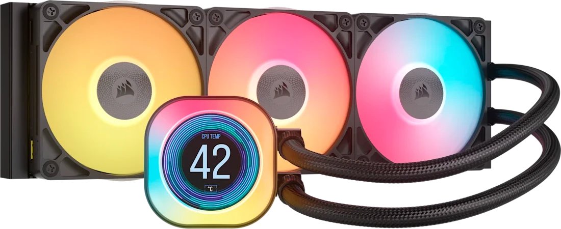 СВО Corsair iCue Link Titan 420 RX RGB Black (CW-9061019-WW) (420mm, Fans 3x140mm, 94.7CFM, 36dBA, 1700)