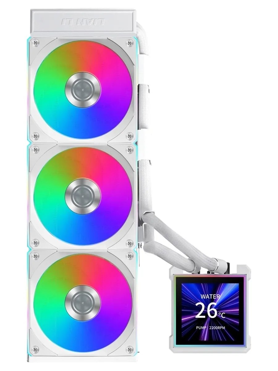 СВО Lian Li HydroShift II LCD-S 360CL (GHS2LCDS36CW White) (G89.GHS2LCDS36CW.R0) / 3.4" IPS LCD / 3x120mm ARGB PWM Fans