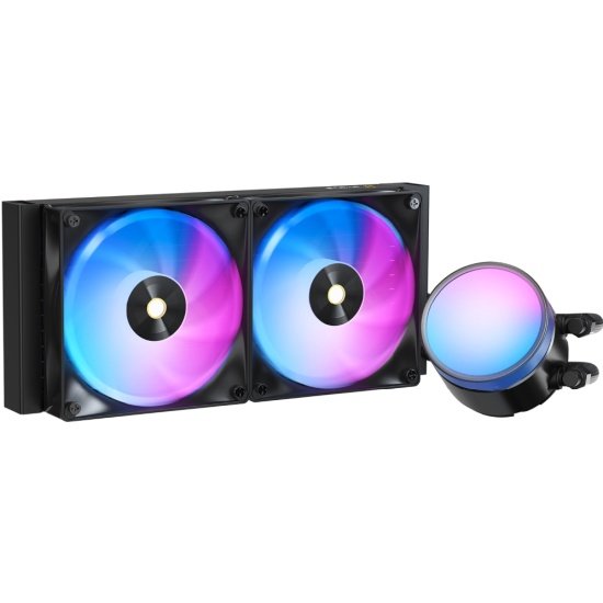 Вентилятор Ocypus Delta L24 BK ARGB V2, 240mm, ARGB Pump,2x120mm ARGB fans, LGA115X/1200/1700/18XX, AM4/AM5