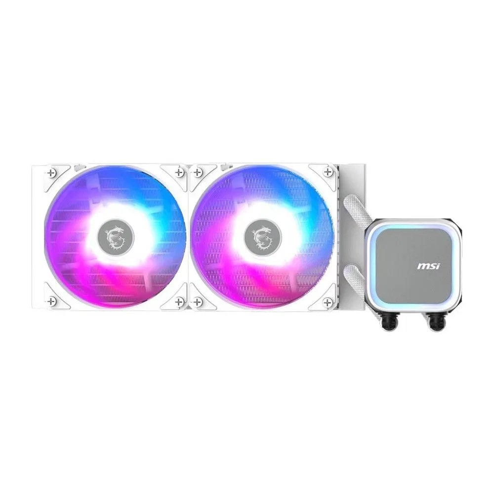 СВО MSI MAG CoreLiquid A13 240 White (306-7ZWCA21-L80) 2x ARGB Gen2 Fan, ARGB Gen2 Block, Color Box, LGA1700, 1851, AM5