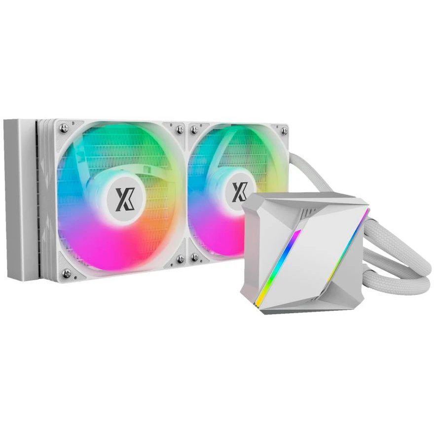 СВО XASTRA LM240 ARGB WH (LM240-WHAFXX-GL) LGA1700/1200/115X/AM5/AM4 (2x120 ARFB fan, TDP 265W, белый) Ret