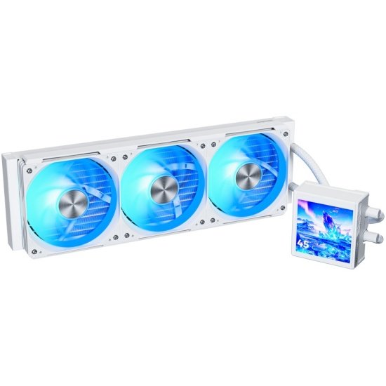 СВО XASTRA Octant LC360 ARGB WH Intel LGA LGA1851/1700/1200/115X/AM5/AM4 ( 4" LCD IPS screen, 3x120 ARGB FDB fan, TDP 315W, white