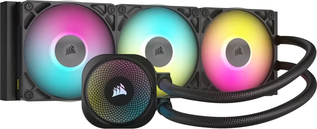 СВО Corsair iCUE Link Titan 360 RX RGB Black (CW-9061018-WW) (360mm, Fans 3x120mm, 73.5CFM, 36dBA, 2100)