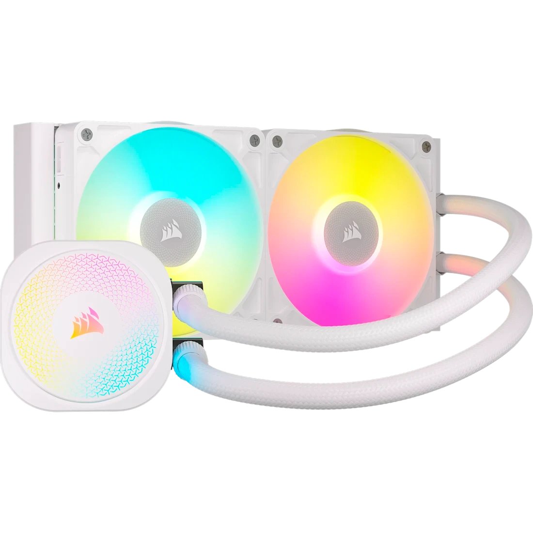 СВО Corsair iCUE Link Titan 240 RX RGB (CW-9061020-WW) (240mm, White, Fans 2x120mm, 73.5CFM, 36dBA)