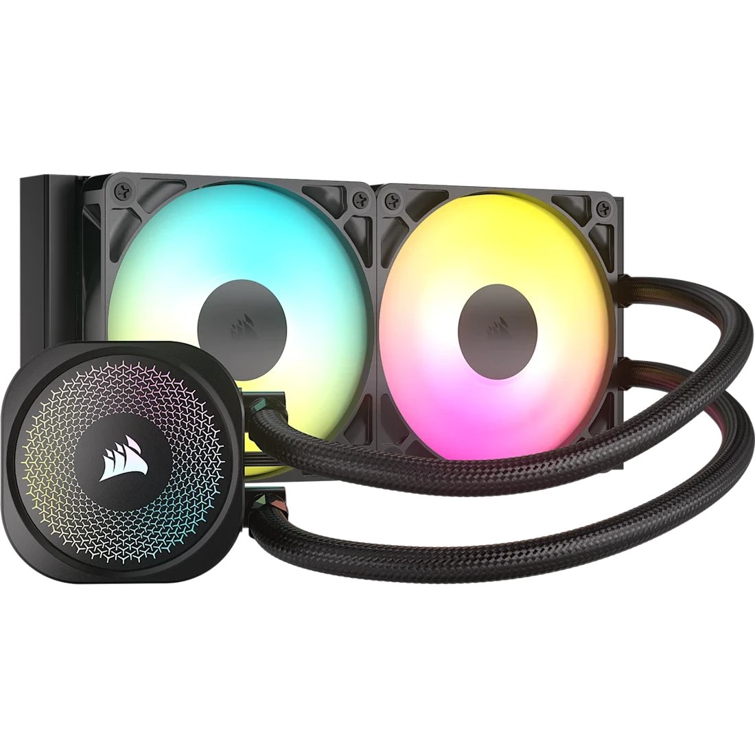 СВО Corsair Nautilus 240 ARGB (CW-9060092-WW) (240mm, Black, Fans 2x120mm, 74.37CFM, 34dBA, 2100RPM)
