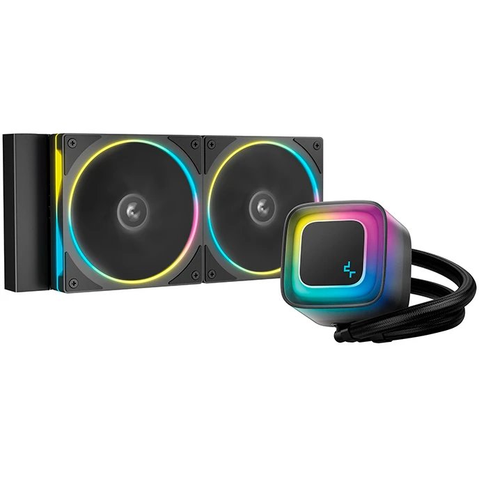 СВО DEEPCOOL LE240 Pro LGA1851/1700/1200/115X/AM5/AM4 (TDP 250W, ARGB Lighting, Anti-Leak edition, PWM, Dual Fan) RET