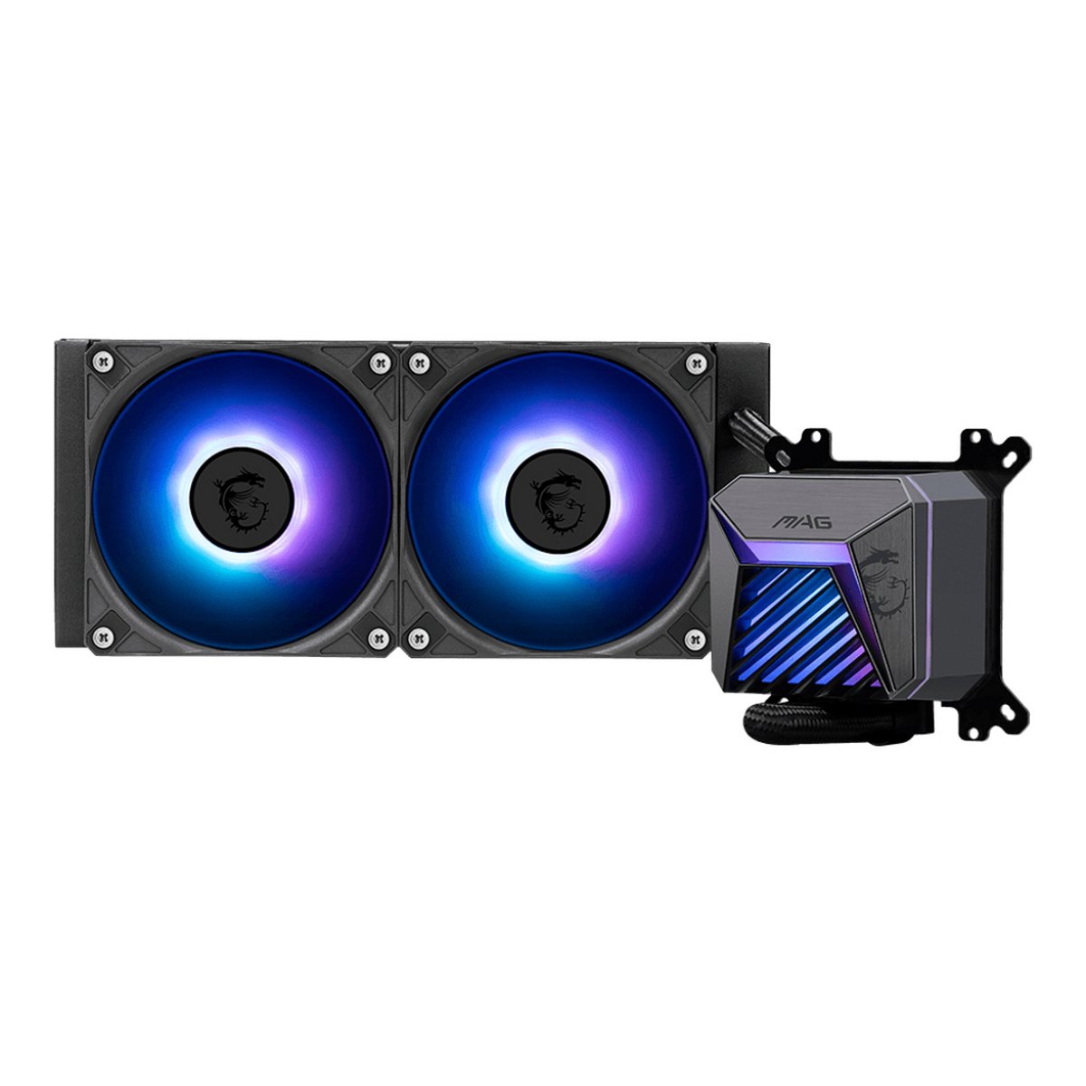 СВО MSI Mag CoreLiquid A15 240 (306-7ZWAA11-L80) 2x ARGB Fan, ARGB Block
