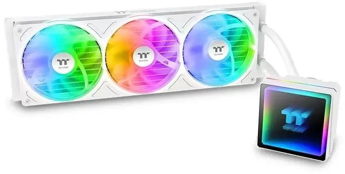 СВО Thermaltake TH360 V3 Snow (cl-w468-pl12sw-a), 4-pin, ARGB, 120мм, белый, retail