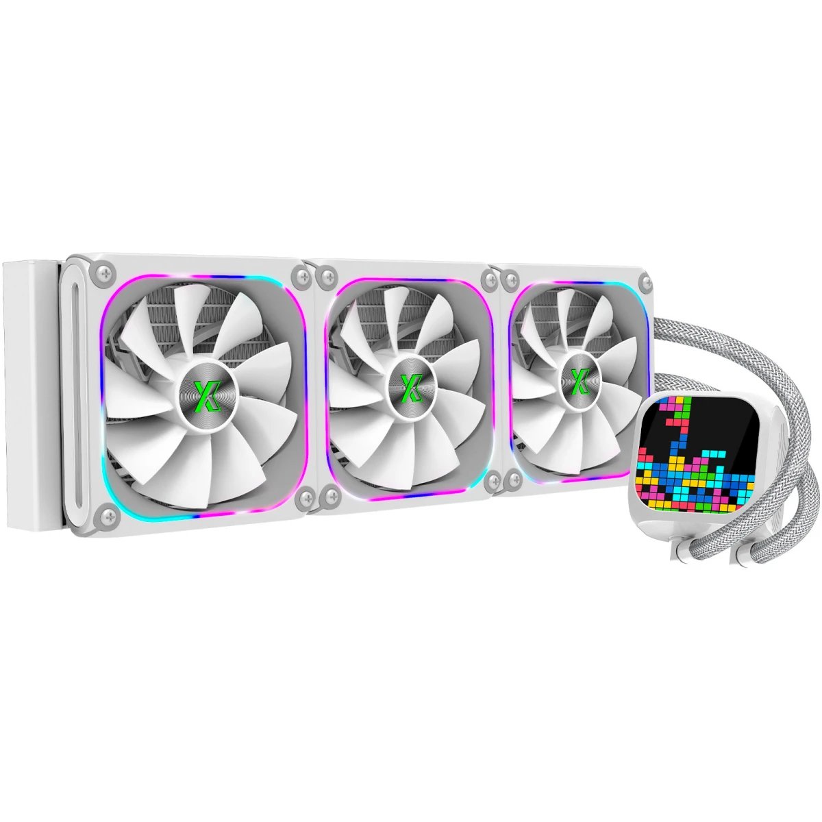 СВО XASTRA LZ360 ARGB WH Intel LGA1851/1700/1200/115X/AM5/AM4 (3x120mm ARGB Dot-matrix fan and PUMP, HUB Controller,white)