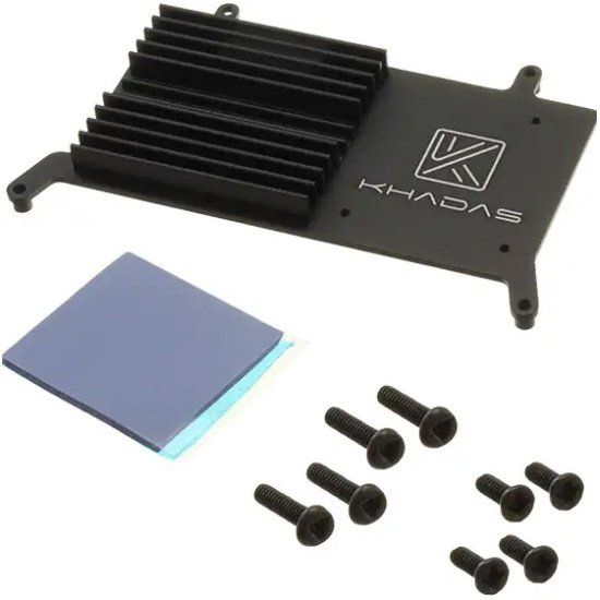 Кулер Khadas KAHS-V-001 New VIMs Heatsink Heatsink designed for VIMs, Aluminum, Black, VIMs Thermal Pad