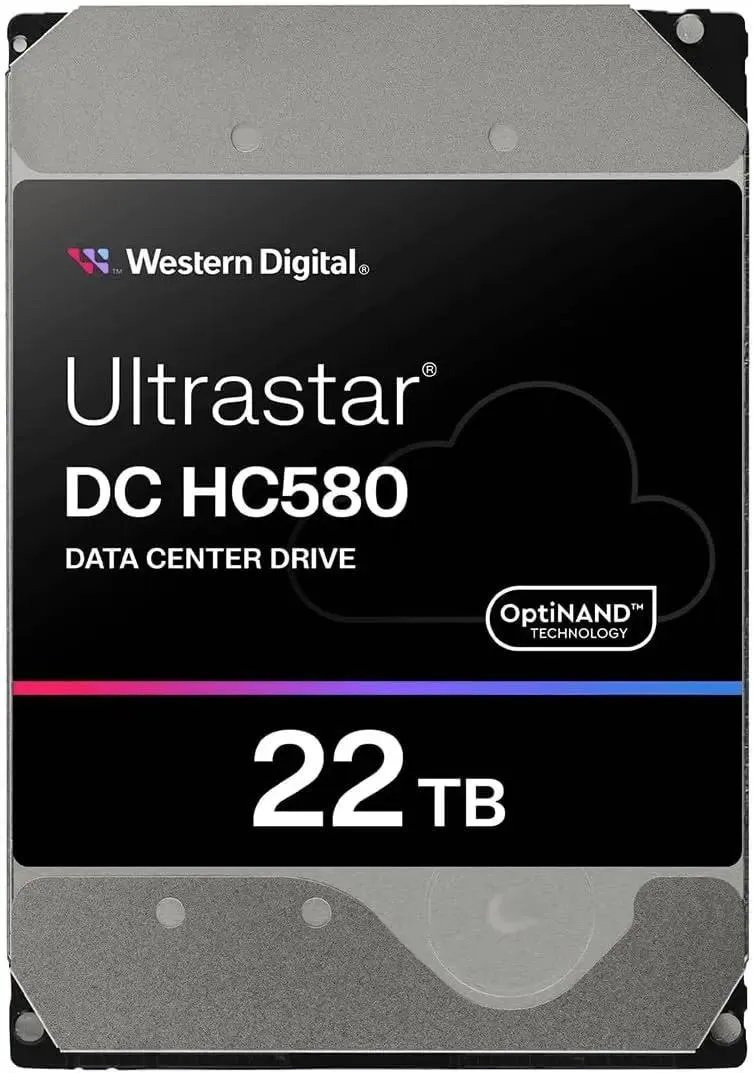 HDD WD Ultrastar DC HC580 (WUH722422ALE6L4) (0f48278), 22ТБ, SATA III, 3.5"