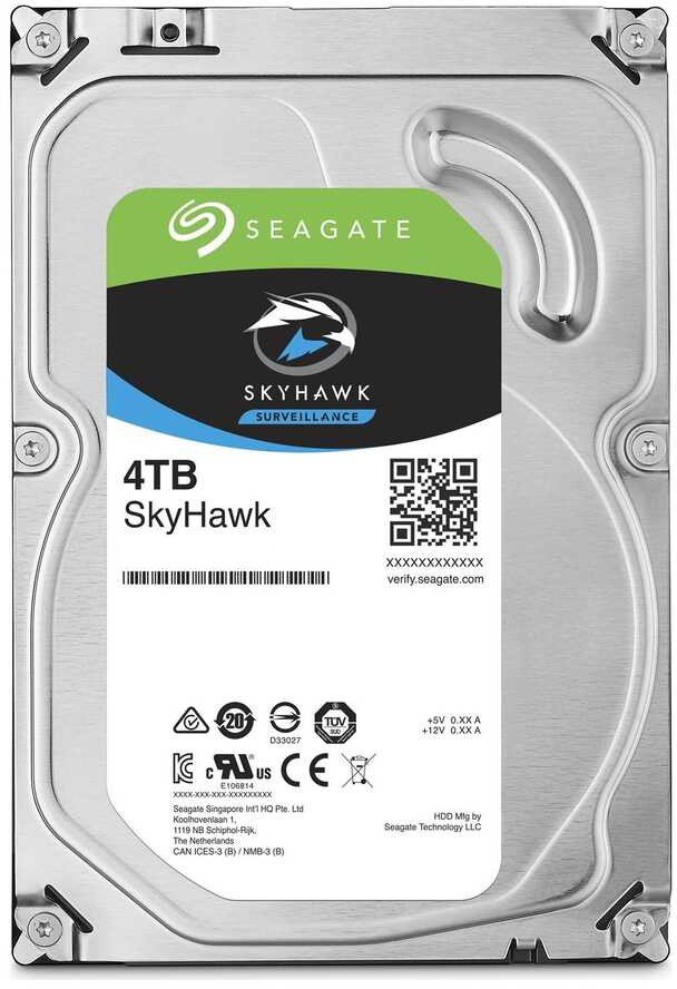 HDD Seagate Original SATA-III 4Tb ST4000VX013 Video Skyhawk (5400rpm) 256Mb 3.5"