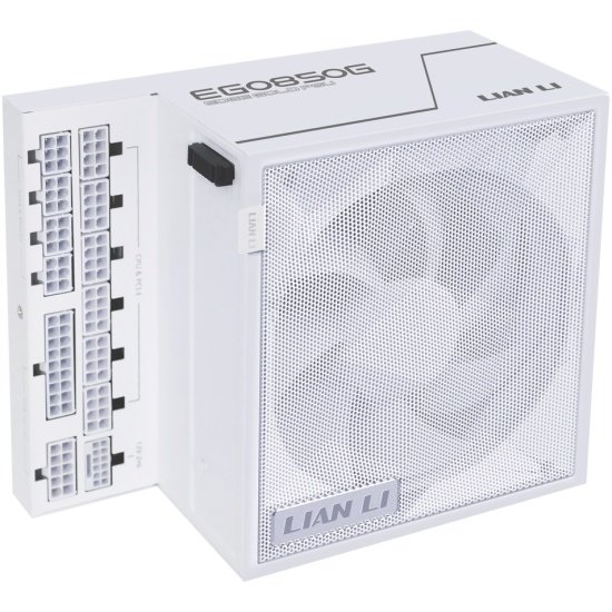 Блок питания Lian Li EG0850G (G9P.EG0850G.W000.RU) / White / ATX 3.1, 850W, 80 Plus Gold, PCIe 5.1, APFC, 120mm FDB Fan, Fully Modular