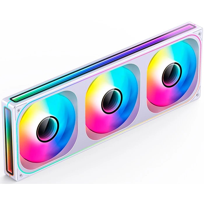 Вентилятор JONSBO ZB-360WR (3 in 1) 120х120х28мм Reverse (PWM, ARGB LED, 700-2400об/мин, белый) Retail