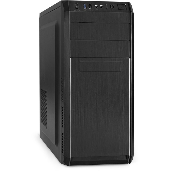 Корпус Exegate XP-334UC EX287365RUS Miditower ATX, без БП, 1*USB+1*USB3.0+1*TypeC, аудио, черный