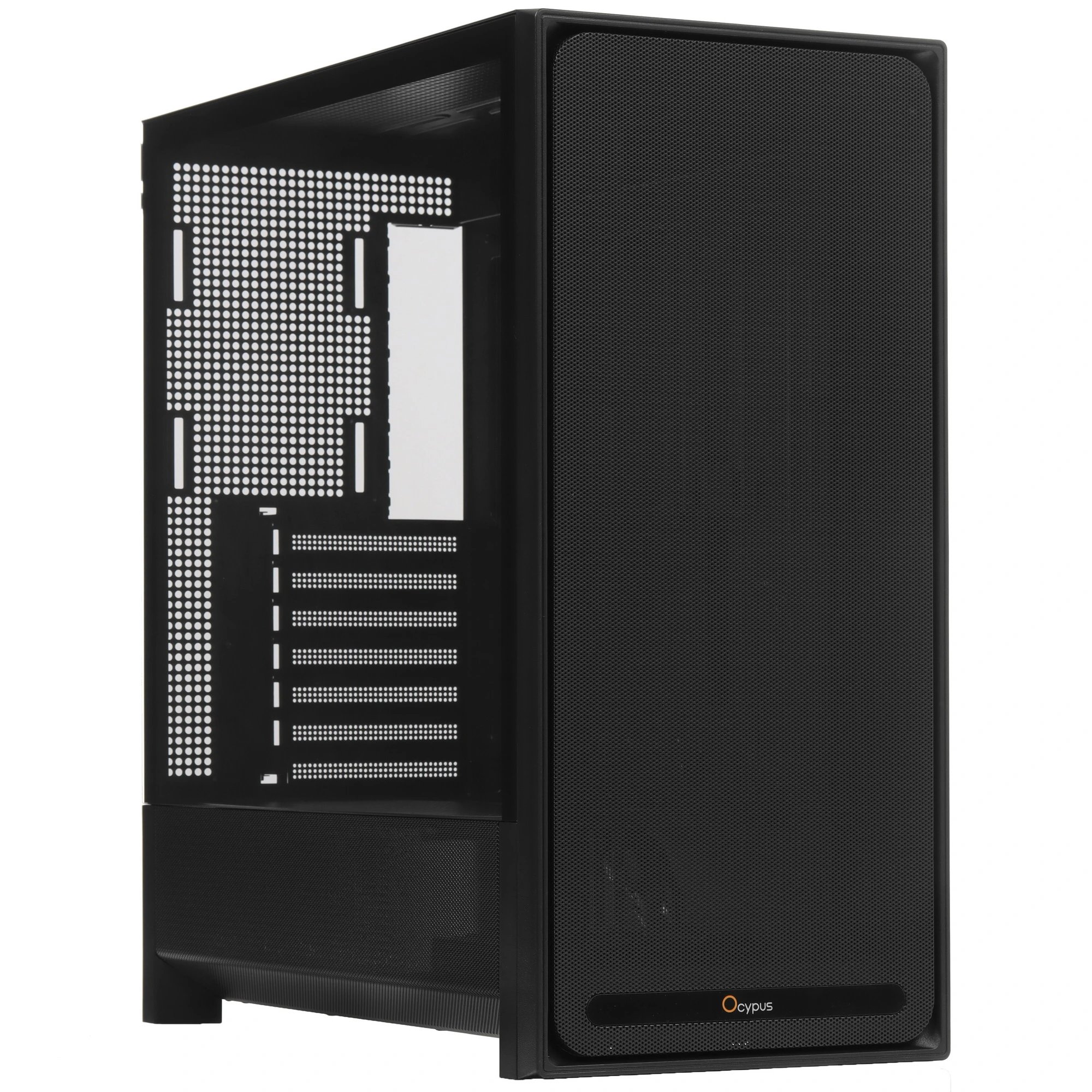 Корпус Ocypus Delta C70 BK Black (Delta-C70-BKG000XX-GL) без БП, Midi-Tower, TG, no fans, 2xUSB-A 3.0 + 1xUSB-C 3.1, E-ATX, ATX